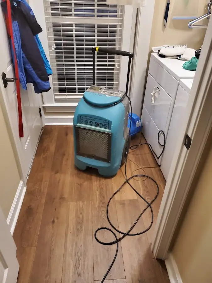 Commercial dehumidifier deployed for Flood Damage Cleanup in Bethel